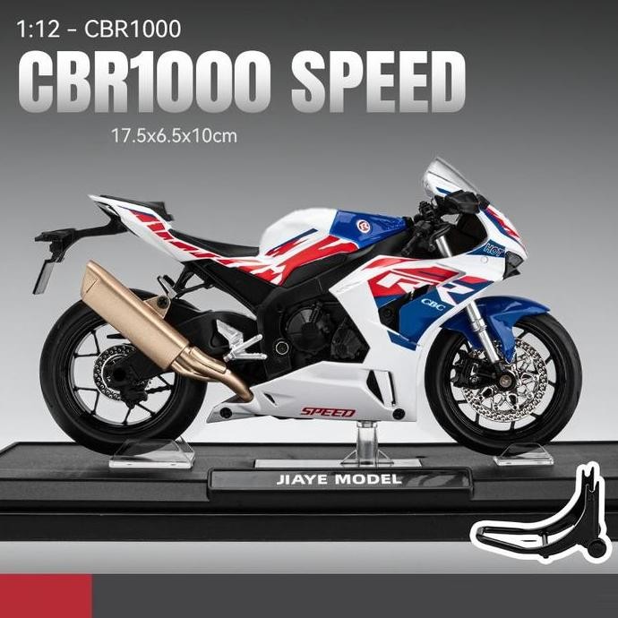 Diecast Motor Honda Cbr 1000 Speed Skala 1:12