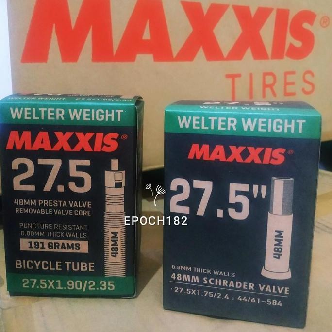 Ban Dalam Sepeda Maxxis 27.5 X 1.75 / 2.4 (Sv) & 27.5 X 1.9/2.35 (Fv) Terbaik
