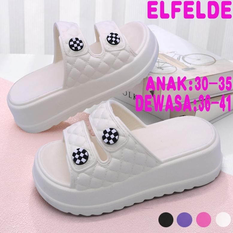 ELFELDE Sandal Anak Cewek Sandal Anak Perempuan Sandal Jelly Anak Wanita Fuji Anti-selip