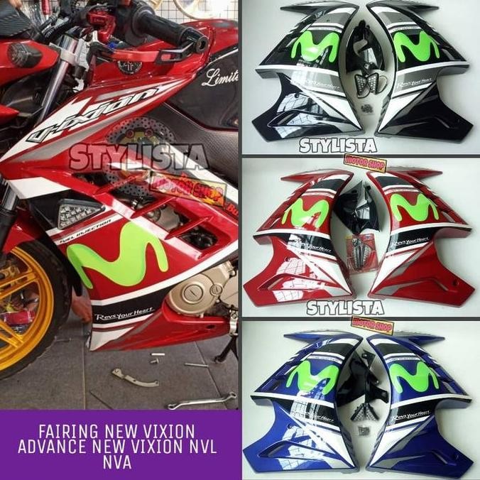 Promo HALF FAIRING NEW VIXION ADVANCE SAYAP NEW VIXION NVL NVA 2013 2014 2015 2016 2017 COD