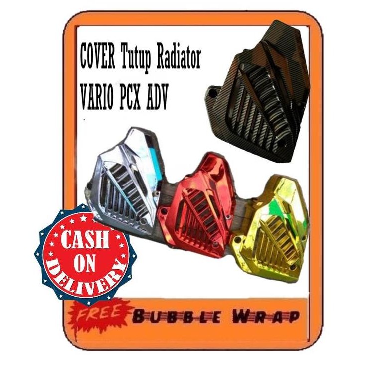 Aksesoris cover tutup radiator Vario PCX ADV 150 crome chrome carbon FORSALE