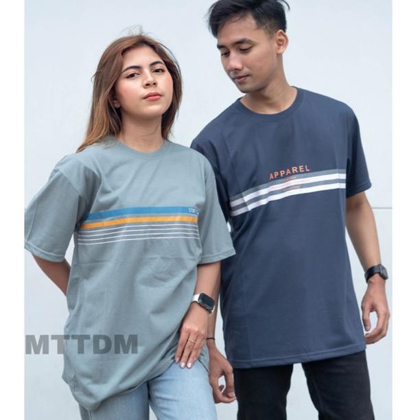 PAKET HEMAT 5 pcs 100RB kaos model salur depan | baju kaos pria dan wanita | kaos pria model terbaru