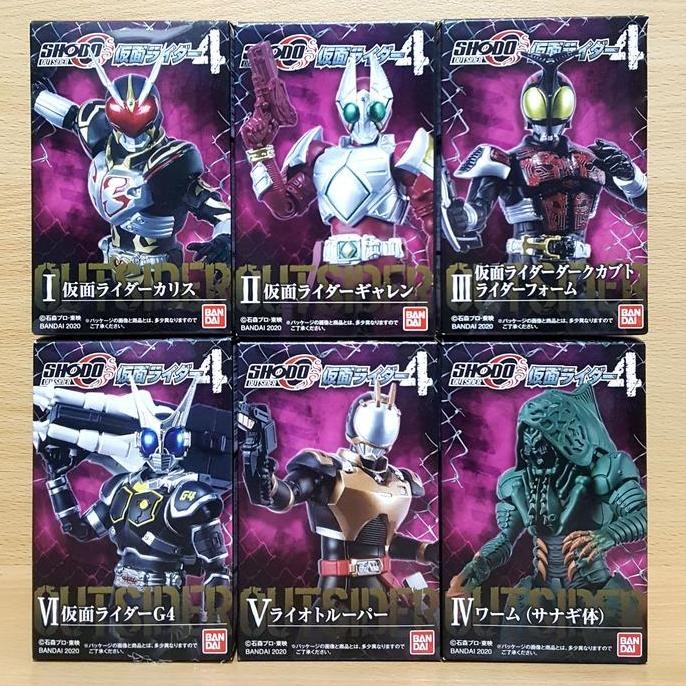 SHODO-O Kamen Rider 4 [6/SET] Chalice Garren Dark Kabuto Riotrooper G4 BEST SELLER