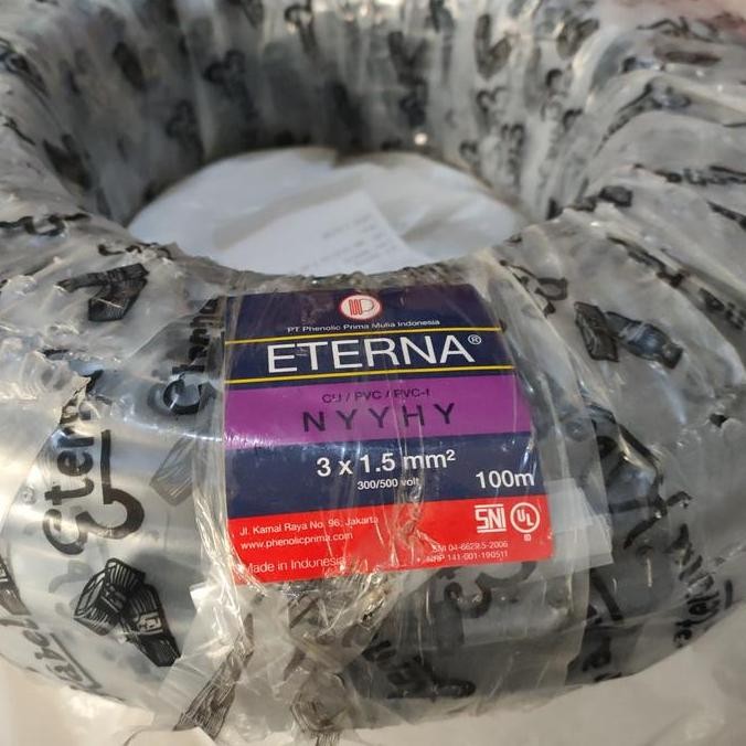 kabel nyyhy 3x1,5 eterna serabut 100m