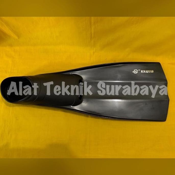 TERBARU - ISI 1 PASANG DIVING SHOES FINS FIN EXQUIS HITAM / TRANSPARANT SIZE M L XL TAIWAN SEPATU KA