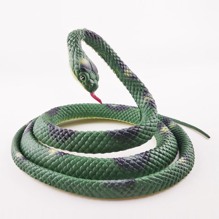 Ular Karet Ular Hijau Mainan Halloween Prank Menakutkan