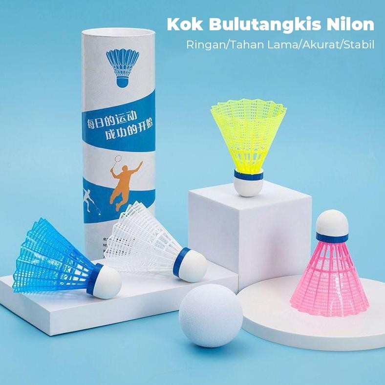 KOK BADMINTON / KOK BULUTANGKIS / SHUTTLECOCK BAHAN NYLON