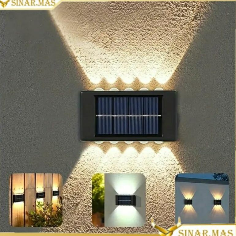 LAMPU TAMAN TENAGA SURYA COB SENSOR LIGHT LED SOLAR LAMP LAMPU DINDING LAMPU TAMAN LAMPU TIANG TERAS