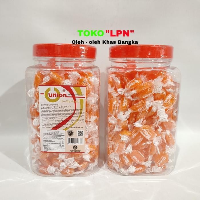 Permen Rasa Jeruk Union Permen Limus Toples