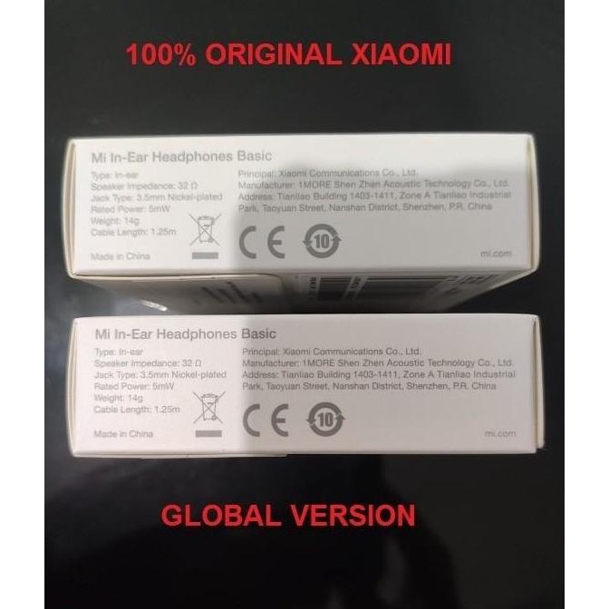 DF350>> Headset Earphone Xiaomi Redmi 9 9i 9A 9C / 9C NFC / 9 Prime Original