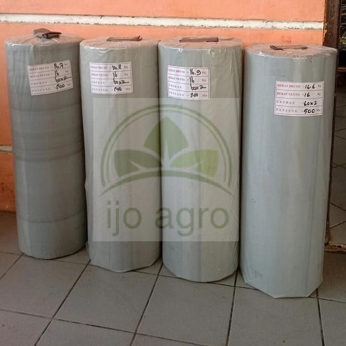 plastik mulsa murah hitam perak 1 roll lebar 1,2 m panjang 500 m