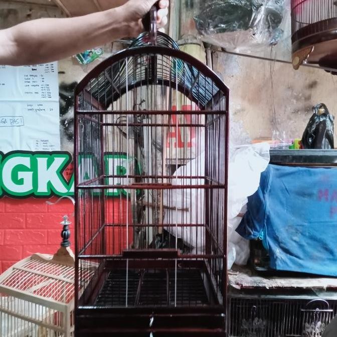 sangkar/kandang kosan pleci ciblek , warna coklat (gojek dan grab) murah