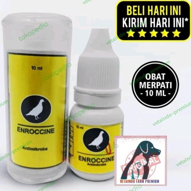 ENROCCINE VITAREST OBAT BURUNG MERPATI BERAK HIJAU KAPUR NGOROK SNOT murah