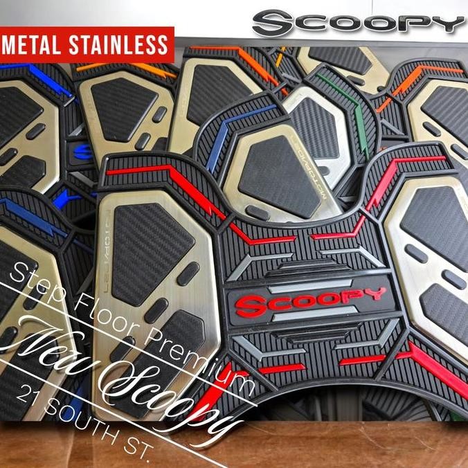 Karpet Motor Honda Scoopy - Karpet Scoopy - Karpet Scopi Bahan Full Karet Dan Stenlis Premium