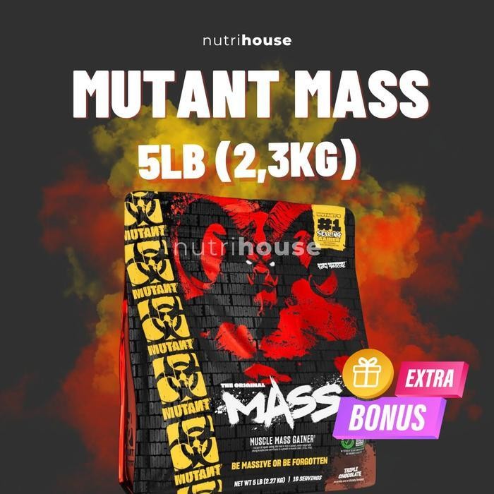 Mutant Mass 5lb 2,3kg Mutant Mass Gainer mutantmass Nutrihouse