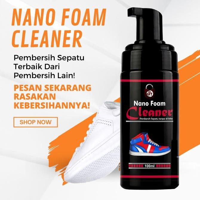 Pembersih Sepatu Tanpa Di Bilas, Pembersih Sepatu Tanpa Air, Nano Foam