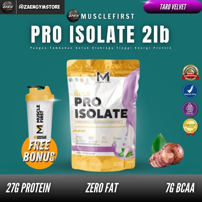 M1 Muscle First Gold Pro Isolate 2 Lbs BPOM Whey Protein Isolate