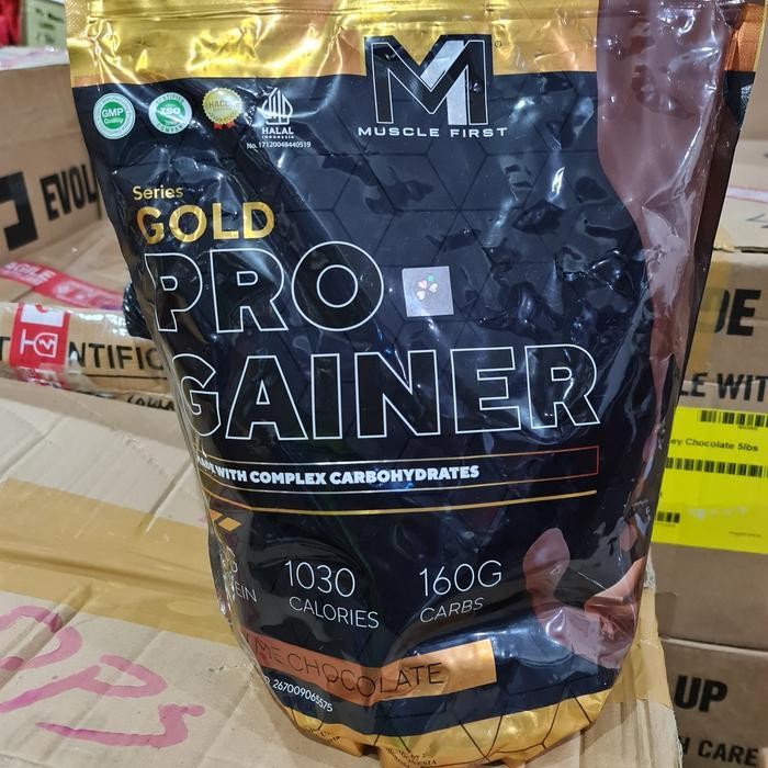 M1 Muscle First Gold Pro Gainer 6 Lbs lb 6lb Weight Mass Gainer BPOM