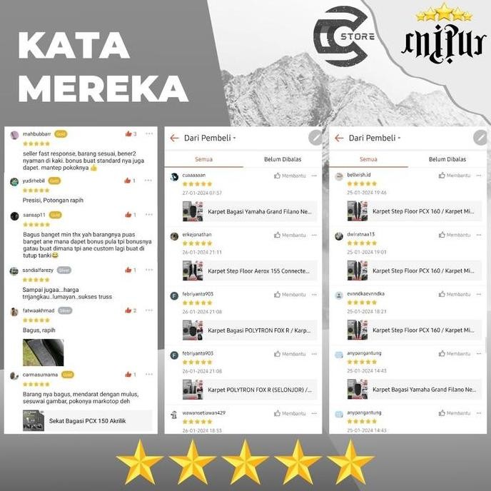 Karpet Sepeda Motor Listrik Exotic Cooltech / Karpet Exotic Cooltech