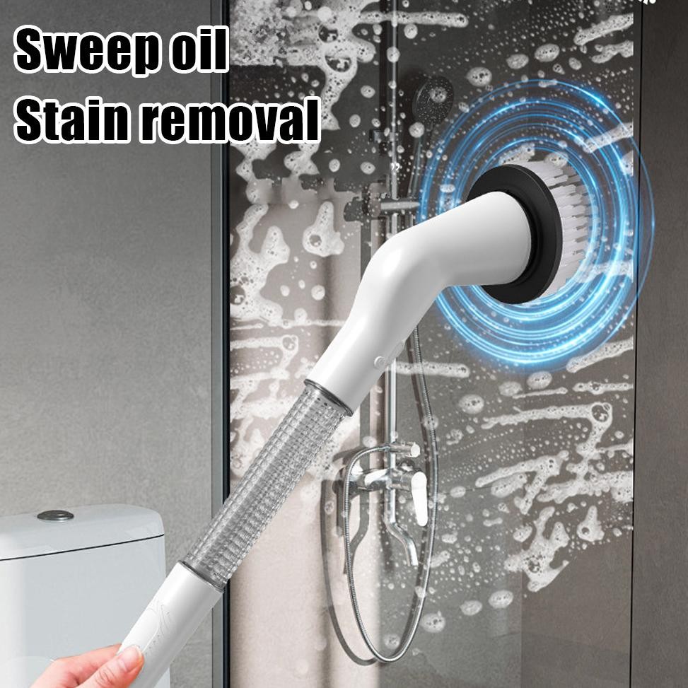 Sikat Pembersih Elektrik 8 in 1 Sikat Pembersih Elektrik Sikat Lantai Kamar Mandi Sikat Toilet