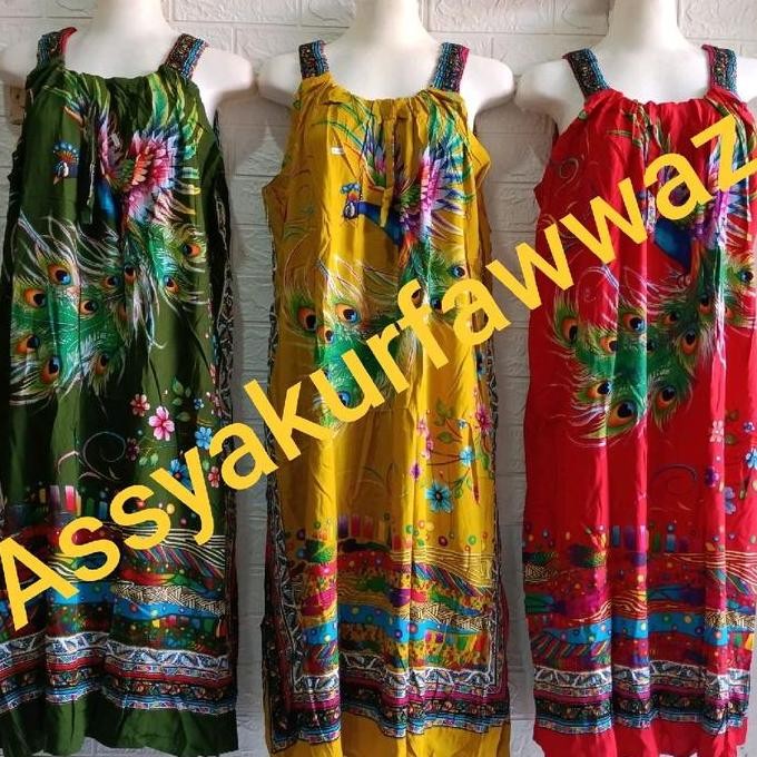 Daster Yukensi Batik Assyakurfawwaz Ld 130 Motif Merak Lilin