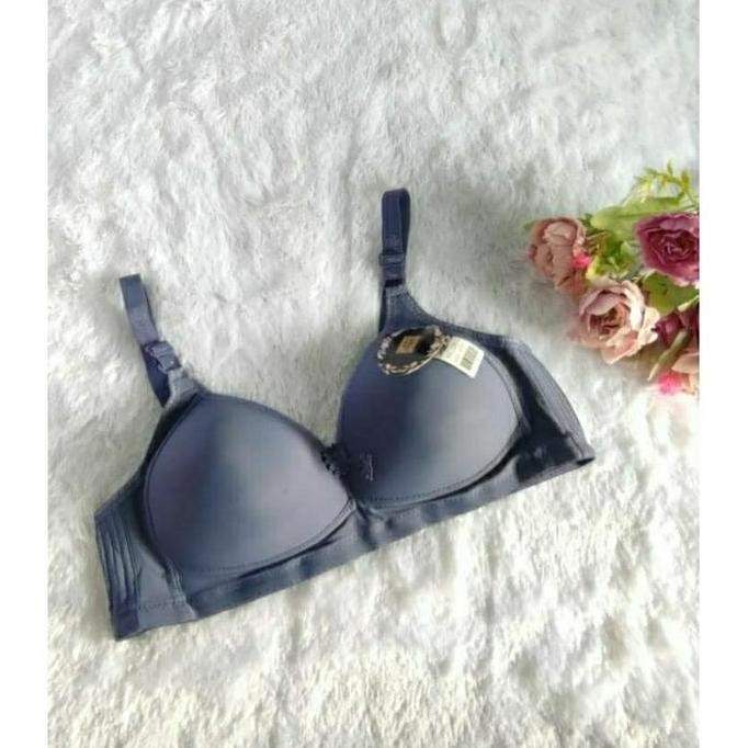 3 Pcs Bh Jupe Cup C Jumbo Bra Bh Wanita Busa Tanpa Kawat Polos Kancing 3