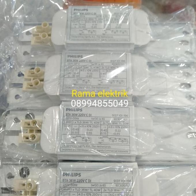 Ballast travo Lampu neon Lampu TL BTA 36w 36waat Philips original