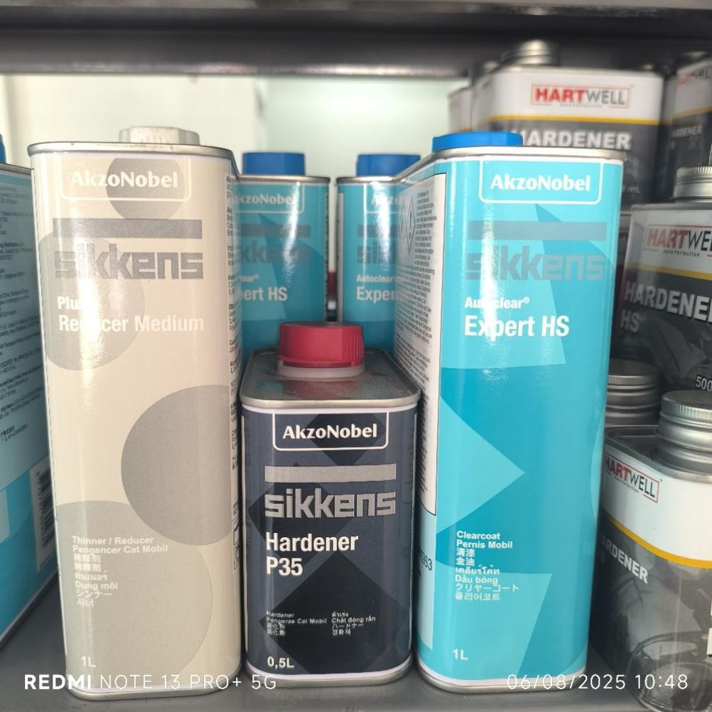 Clear Sikkens Hs  Expert Autoclear Sikkens Hs 1.L Hardener P35 0.5L Thiner medium 1.L