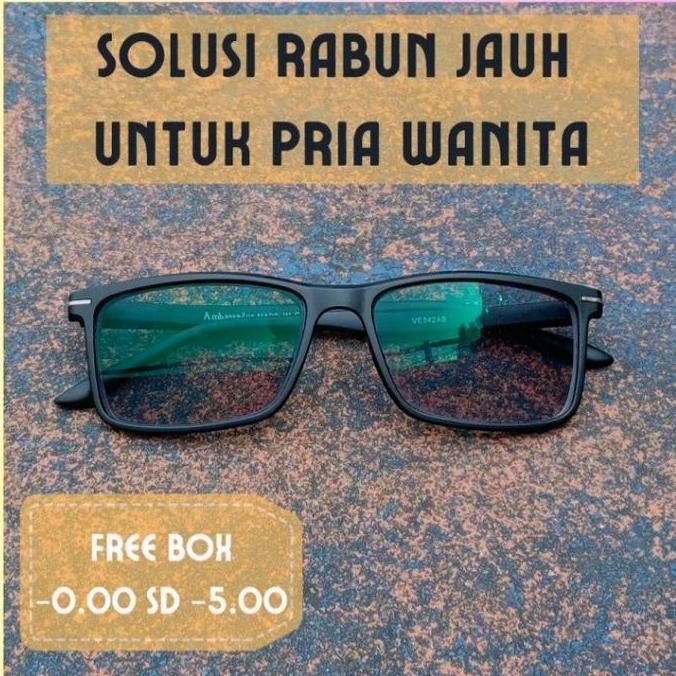 DY100 - Kacamata Minus Jarak Jauh Optik Asli Photocromic Laki-laki Perempuan