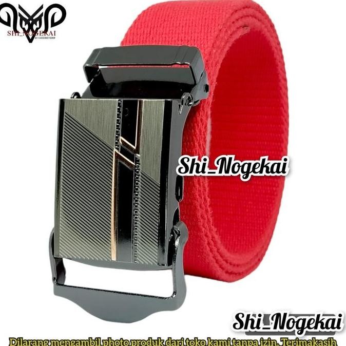 DF241>> IKAT PINGGANG PRIA WANITA KANVAS JUMBO gesper pria MURAH Sabuk Gesper