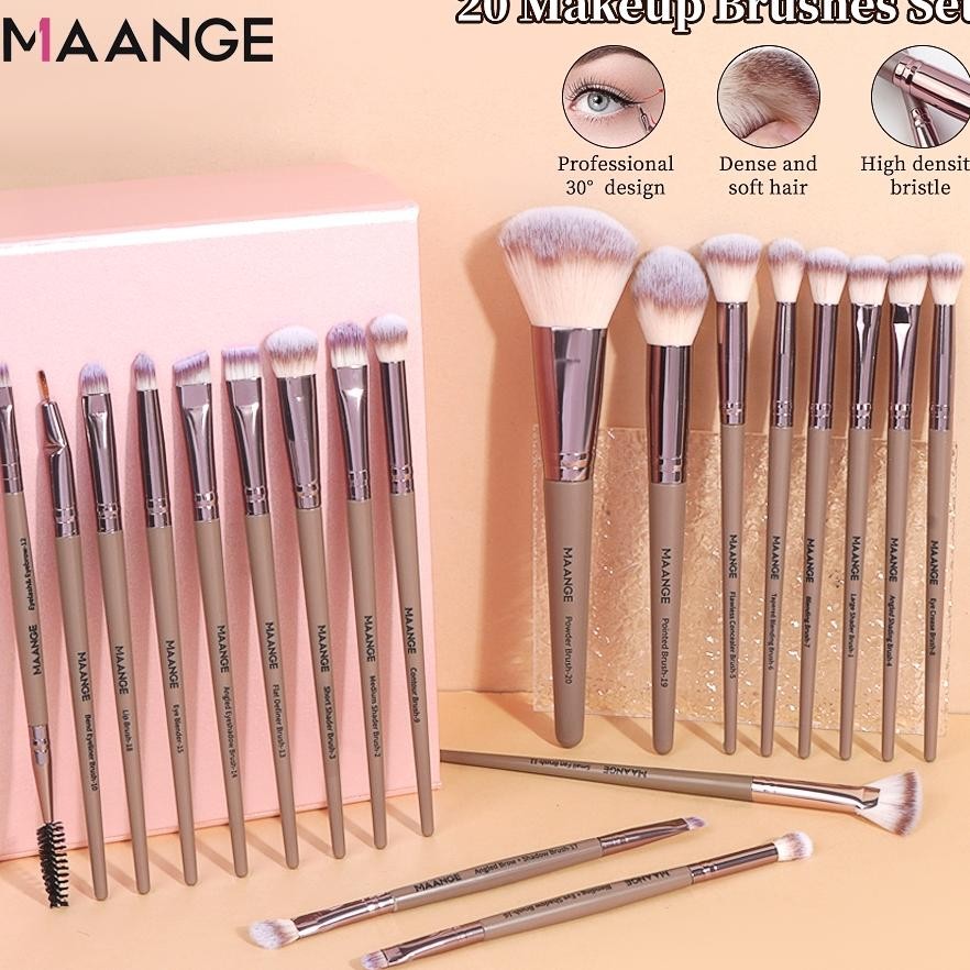 Beli 1 Gratismaange 20 Buahset Kuas Make Up Set Eye Shadow Foundation Perona Pipi Blending Beauty Ku