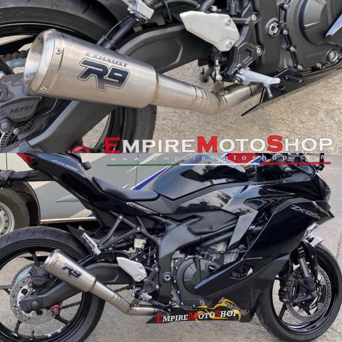 Promo Knalpot R9 M2 ZX 25 R ZX25R Fullsystem Titanium COD