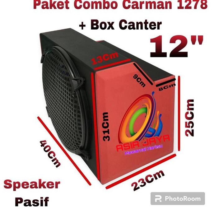 Promo Subwoofer Pasif 12 Inch CM 1278 CARMAN 1278 Plus Box 12inch Untuk Mobil Canter COD
