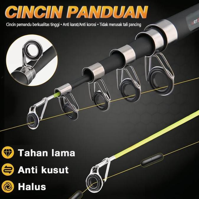 Joran Pancing Joran Pancing Portable Carbon Fiber Telescopic  Laut Perlengkapan