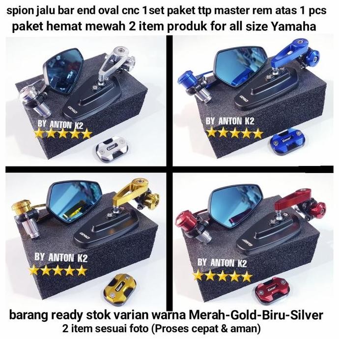 Spion Jalu Oval/Bar End Variasi Motor X Ride/Mio Fino/Jupiter Mx New