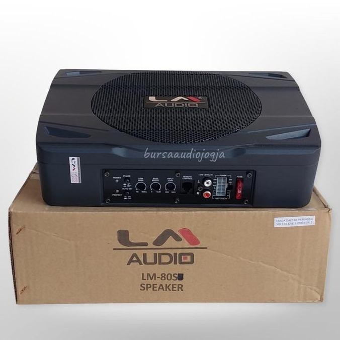 Promo Subwoofer Kolong LM AUDIO Underseat Speaker Active LM-80SS Sub Kolong COD