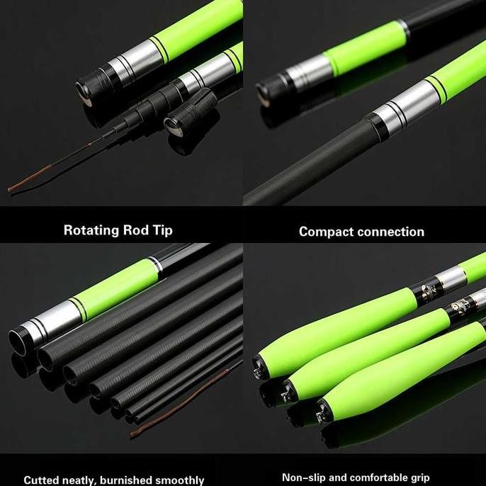 Joran Tegek 5.4 Meter Pancing Rawa Telescopic Carbon Fiber
