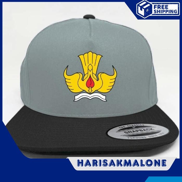 BERKUALITAS TOPI SNAPBACK HAT CAP DISTRO SD SMP SMA SEKOLAH DASAR MENENGAH PERTAMA ATAS POLOS CUSTOM