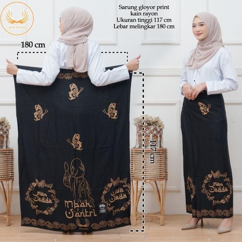 ZX41 Sarung Wanita Santriwati Wajada Terbaru Kain Santung Tebal Premium