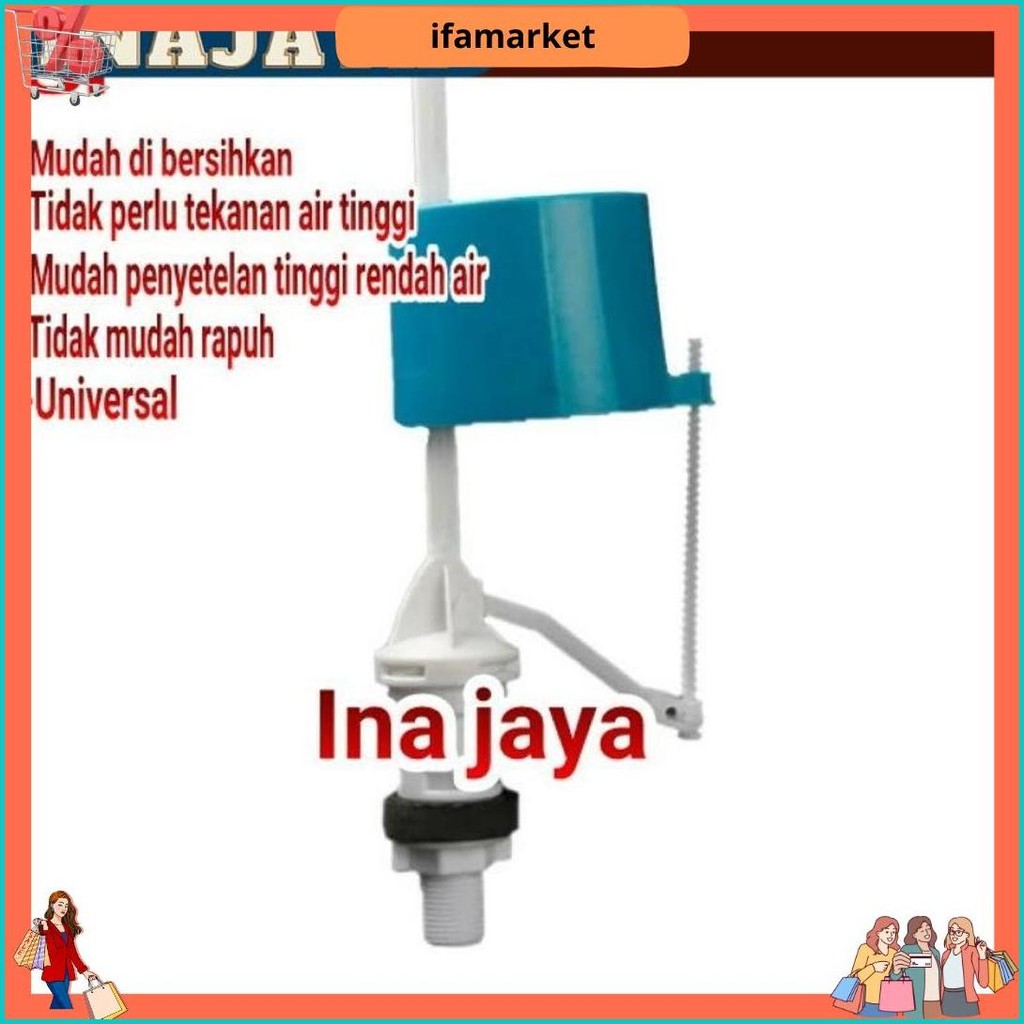 Inajaya Pelampung Closet Otomatis Toilet Kloset Closed Wc Sparepart Part Alat Automatic Klosed Duduk