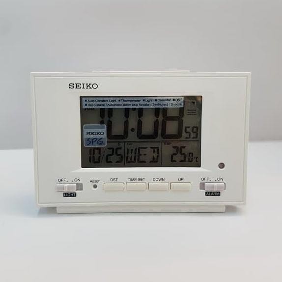 Jam Digital Meja SEIKO QHL075W Putih Jam Weker Seiko