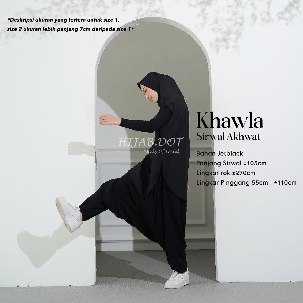 Cod Khawla Celana Sirwal Akhwat Olahraga Syari Hijab.Dot Di-111