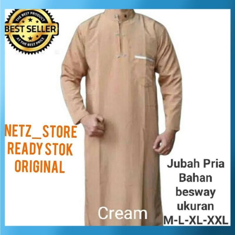 Cuci Gudang JUBAH GAMIS MOCCA Jubah Gamis Pria Dewasa/ Jubah Pria / Gamis Pria / Setelan Anak / Sete