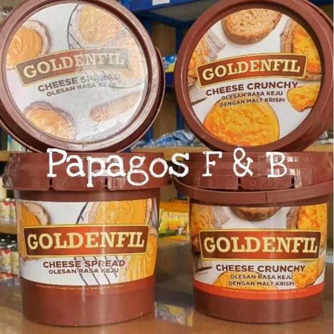 Selai Filling Olesan Roti Goldenfil rasa Keju Cheese Crunchy / Spread 1 kg / kilo