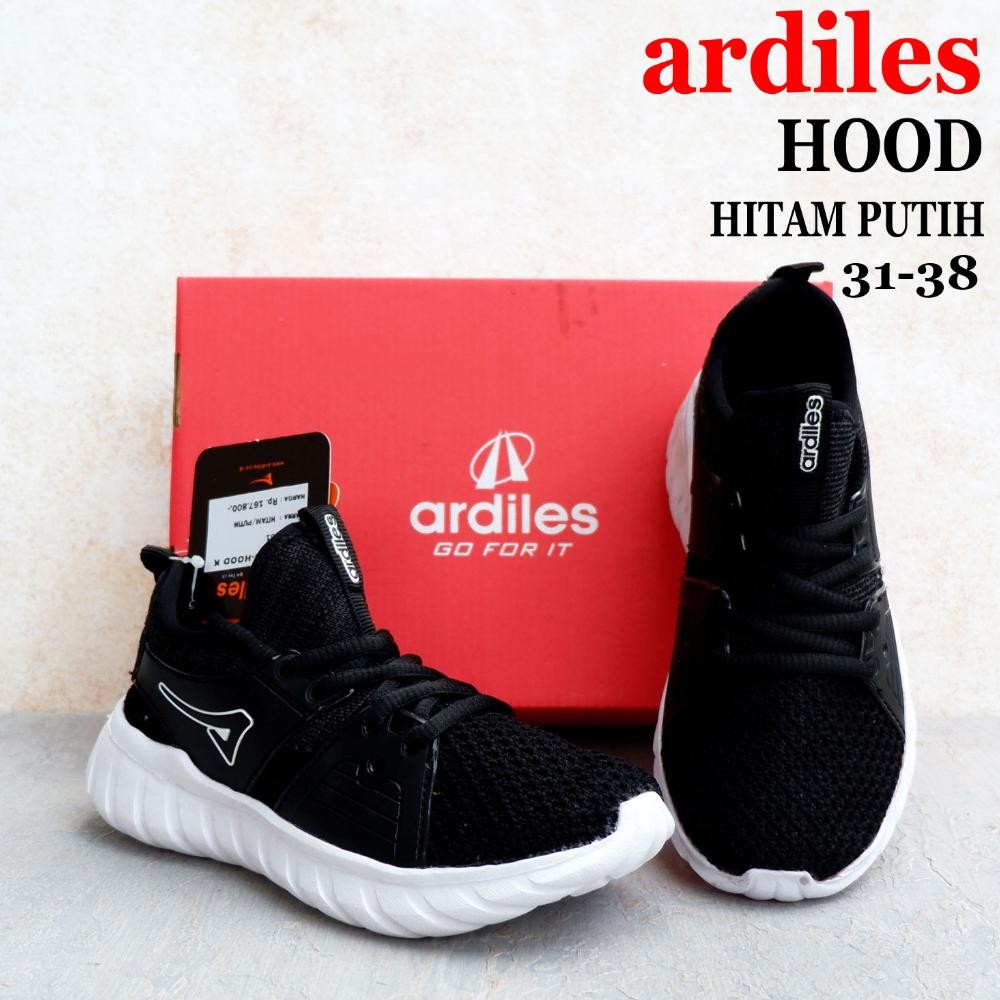 Cod Ardiles Sepatu Sekolah Anak - Size 31-34 - Quater & Hood & Lunox - Sepatu Sekolah Ardiles - Sepa