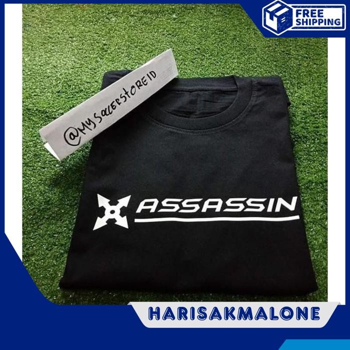 GRATIS ONGKIR KAOS TSHIRT BAJU COMBED 30 DISTRO ASSASIN ML MOBILE LEGENDS POLOS CUSTOM GAME INDONESI