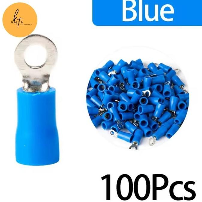 Kabel Skun Ring 4mm 3,5-4 Biru