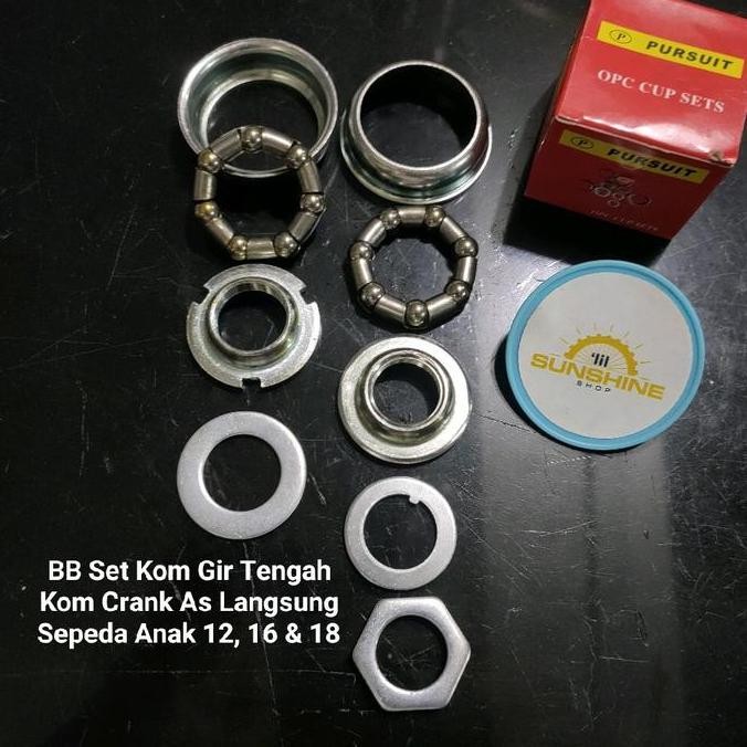 Promo Bb Set Pursuit Kom Gir Tengah Crank As Langsung Sepeda Anak Bmx Mini Lipat 12 16 18 Cod