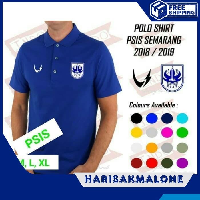 HEMAT KAOS POLO SHIRT BAJU KERAH DISTRO PSIS SEMARANG HOME MURAH OBRAL POLOS CUSTOM INDONESIA JERSEY