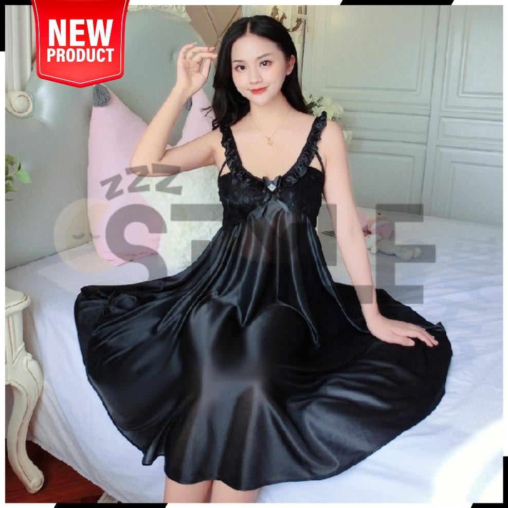 ZzzStyle Piyama Lingerie Wanita Dewasa Sexy Anggun Lingerie Sexy Dress BabyDoll + G String 1253 Lemb